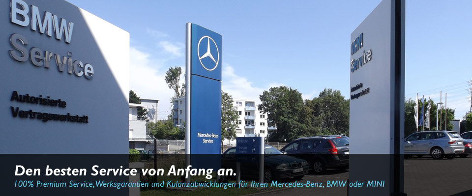 Fachwerkstatt für Mercedes-Benz, BMW und MINI